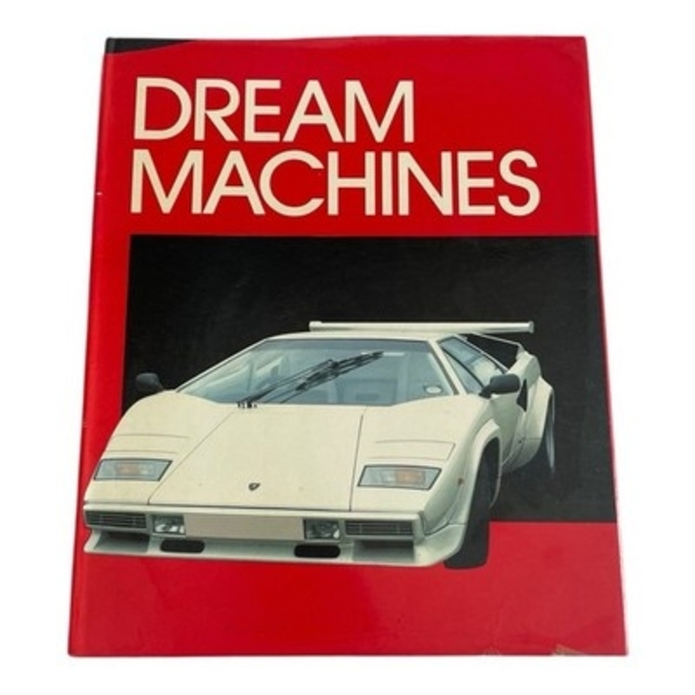 DREAM MACHINES Book Lamborghini Countach Supercar Classic Cars Hardcover 1988